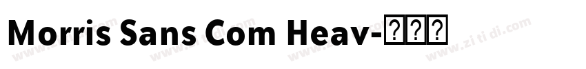 Morris Sans Com Heav字体转换